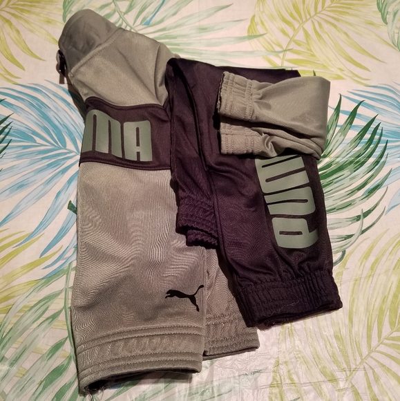 beige puma tracksuit